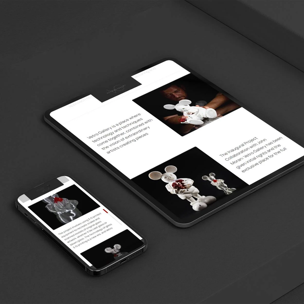 Vetro Galley Website & Branding